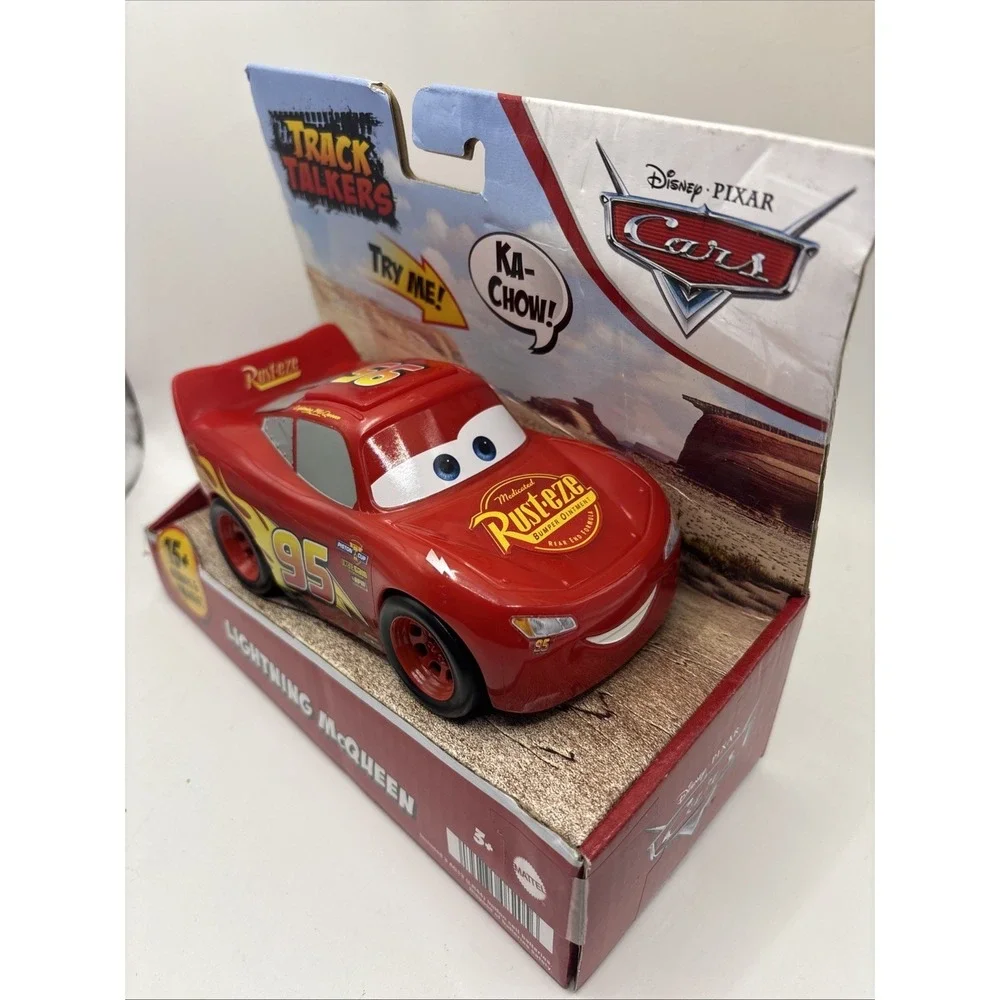 Disney Pixar Cars Track‎ Talkers Lightning McQueen Red Race Car Talking Toy New